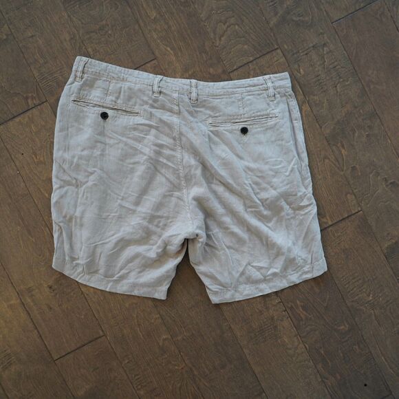 John Varvatos Men's Johnny Shorts In Hemp Size:34 - Picture 6 of 7